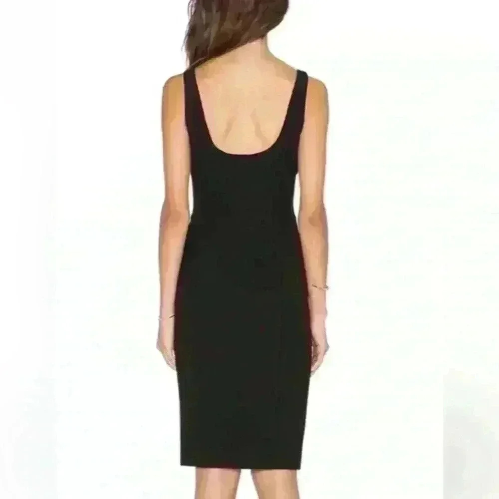 EUC Diane Von Furstenburge - DVF Bodycon Black Bridget Dress Size 2 - Picture 4 of 15